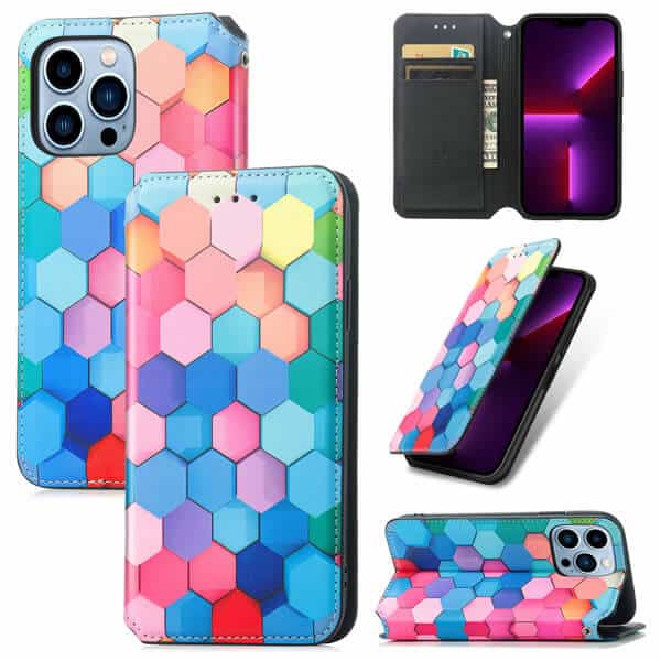 CaseNeo Colored Squares Case Cover For Apple iPhone 13 Pro Max CaseNeo Colored Squares Case Cover For Apple iPhone 13 Pro Max